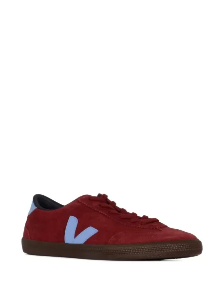 Szarvasbőr sneaker Veja Volley autogrammal piros