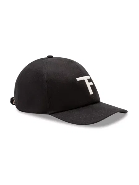 Czapka z daszkiem Tom Ford czarna