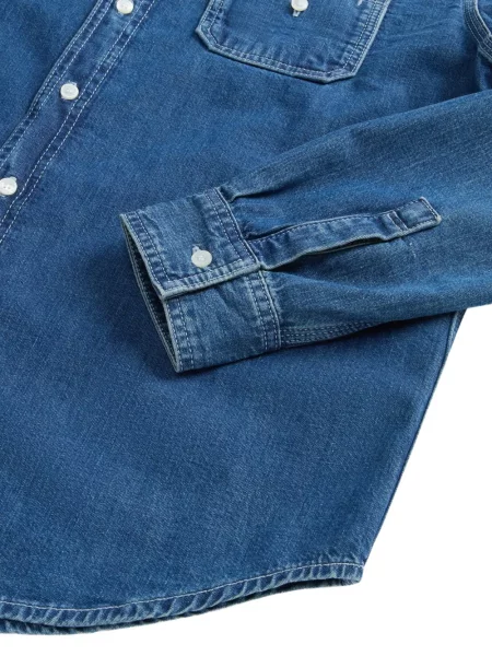 Cămașă de blugi Woolrich albastru
