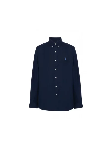 Koszula Polo Ralph Lauren z logo ze stretchu granatowa