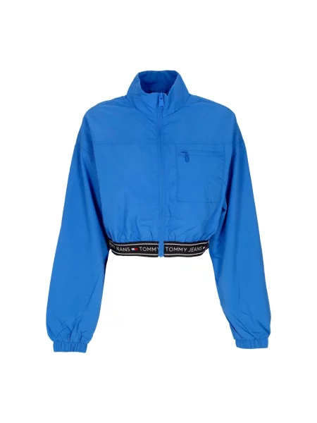 Wiatrówka Tommy Hilfiger o krotszym kroju niebieska