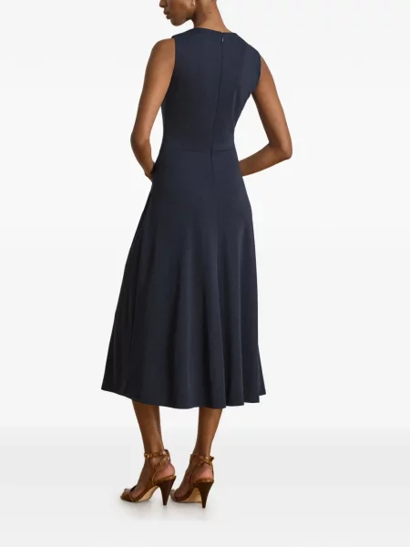 Rochie midi Lauren Ralph Lauren din jerseu albastru