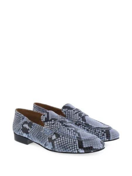 Кожени лоуфъри Toral Shoes със змийски принт синьо
