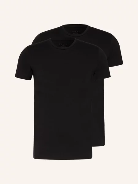 Falke Trička Daily Comfort 2 Kusy V Balení černá