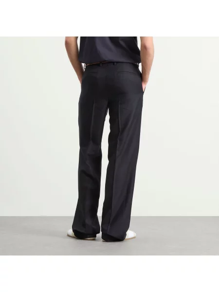 Spodnie Dries Van Noten granatowe