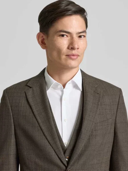 Marynarka na 2 o kroju slim fit z kieszenią z patką Mcneal
