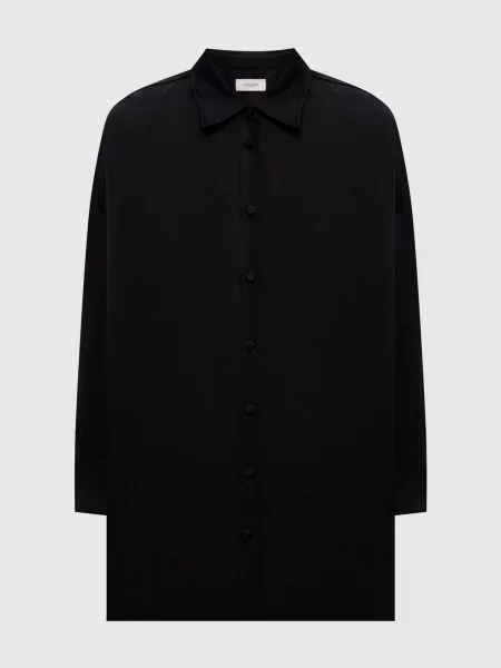Сорочка з льону Agnona чорна