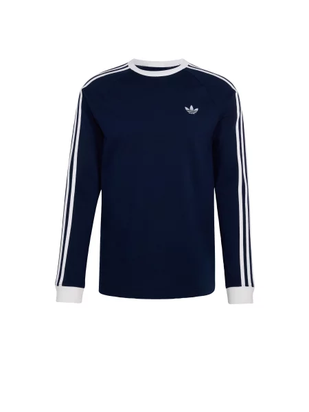 ADIDAS ORIGINALS Tricou LONGSLEEVE albastru închis alb