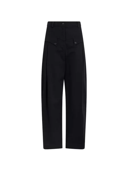Pantaloni palazzo Alberta Ferretti cu talie înaltă negru