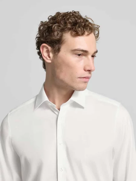 Koszula biznesowa o kroju slim fit i jakości premium Olymp Level Five biała