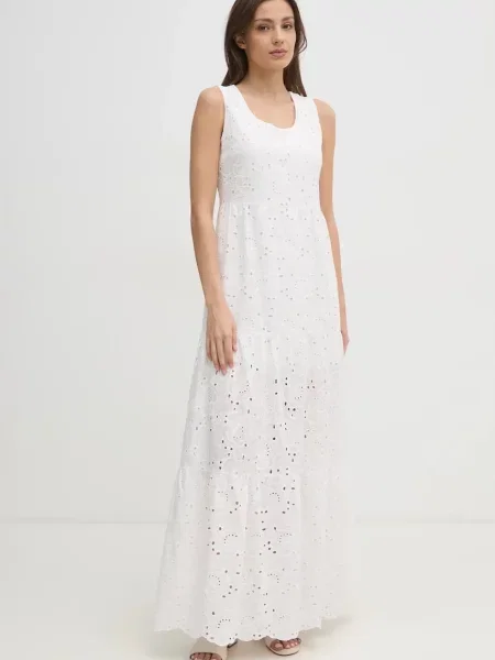 Gaudi rochie maxi evazati alb