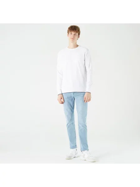Lacoste Sweter biały