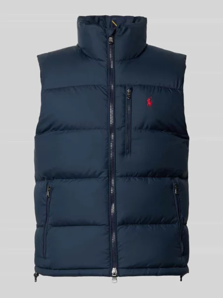 Kamizelka o kroju regular fit z wyhaftowanym logo Polo Ralph Lauren niebieska