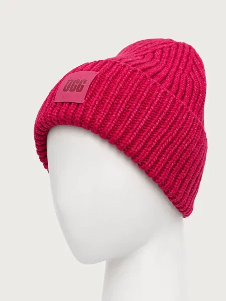 UGG căciulă de damă cu amestec de lână roz