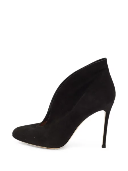 Cizme scurte Gianvito Rossi din piele de căprioară negru