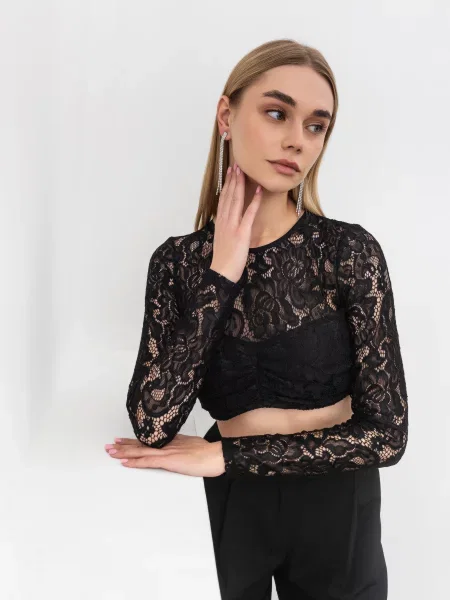 Топ Romashka Ліс поліестер/еластан чорний