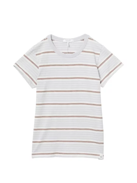 Scurt tricou Rag & Bone cu dungi albastru