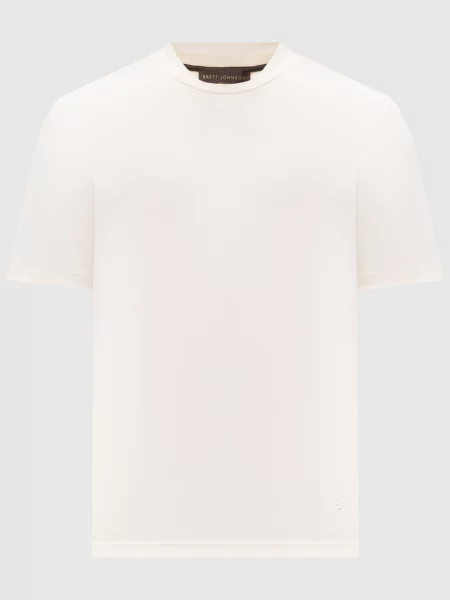 Футболка із шовком Brett Johnson біла