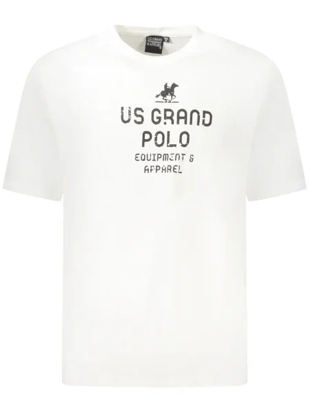 Polo U.s. Grand Polo cu mâneci scurte alb