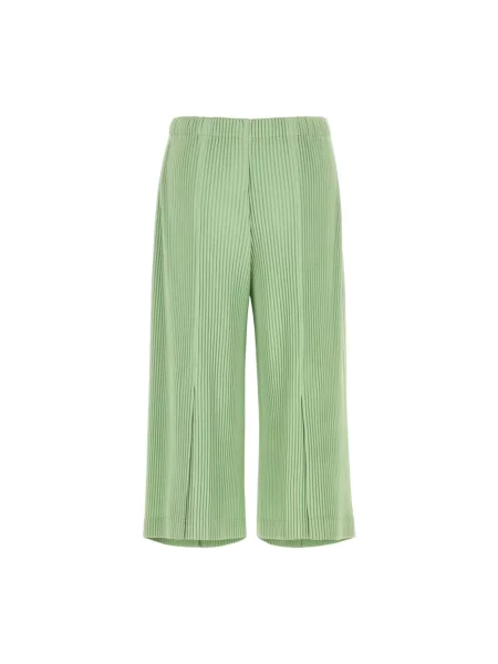 Spodnie Issey Miyake zielone