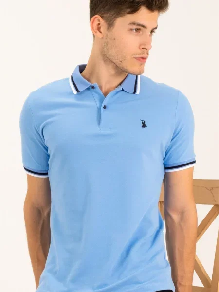 Tricou polo Dewberry albastru