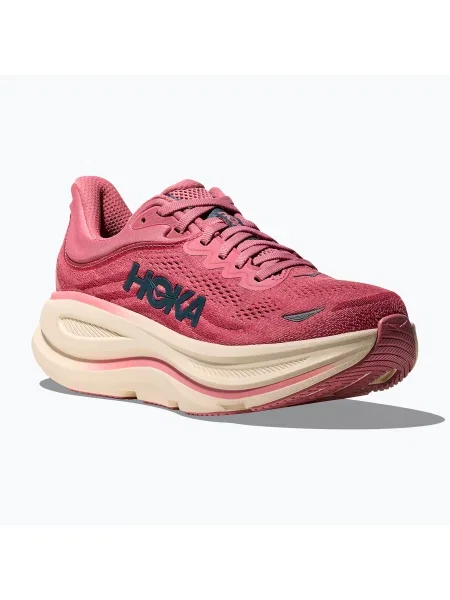 Дамски обувки за бягане HOKA Bondi 9 Wide lingonberry/cranberry розово