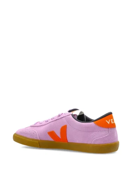 Sneakerși Veja din piele de căprioară violet
