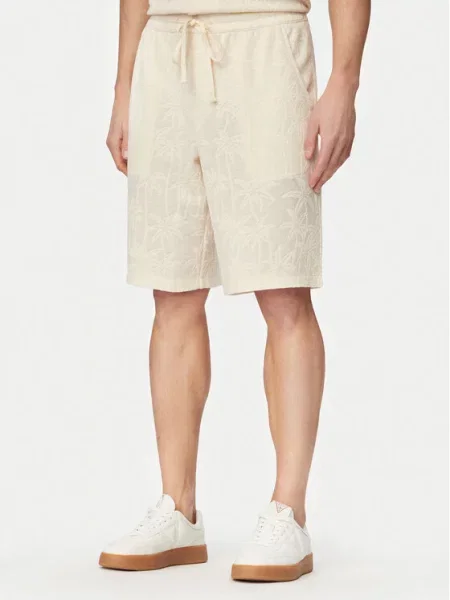 Guess Pantaloni scurți sport Crem