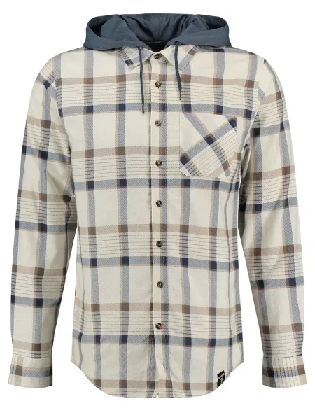 Key Largo Košile CATANIA režná / námořnická modř hnědá