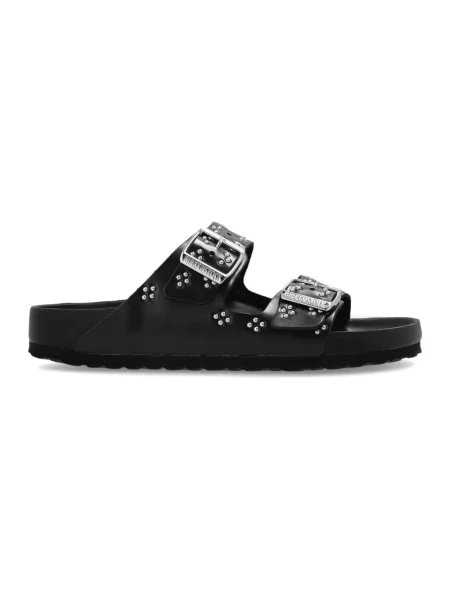 Klapki Birkenstock skórzane czarne