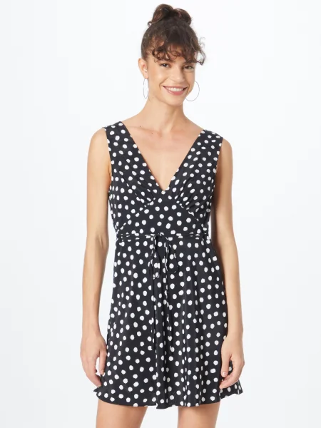 Nasty Gal Rochie negru alb