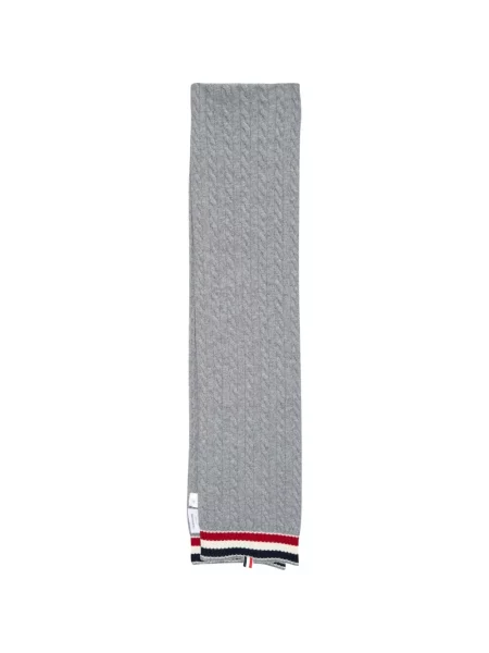 Fular Thom Browne tricotate gri