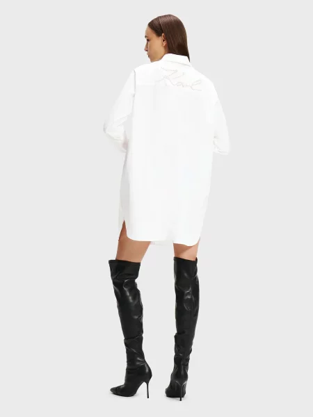 Платье мини Karl Lagerfeld белое