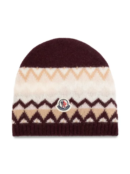 Czapka dziecięca Moncler Enfant brązowa