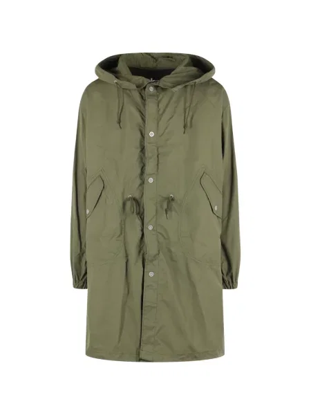 Palton Comme Des Garçons Homme cu glugă cu cordon verde