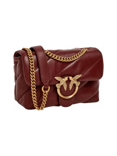 Geanta crossbody Pinko din piele roșu