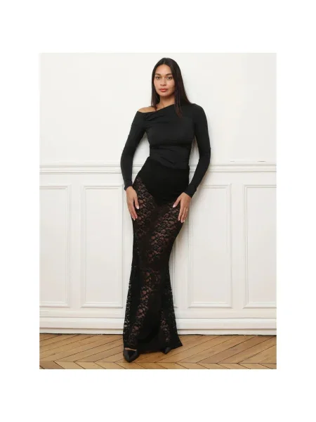 Top La Modeuse negru