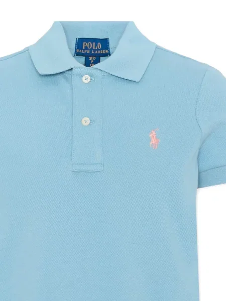 Sukienka mini dziecięca Polo Ralph Lauren niebieska