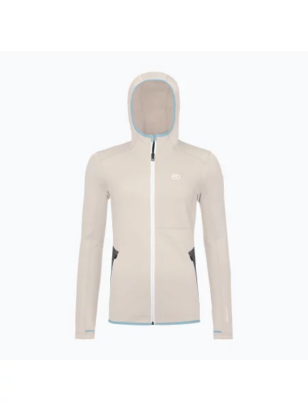 Mikina ORTOVOX Fleece Hoody white chalk bílá
