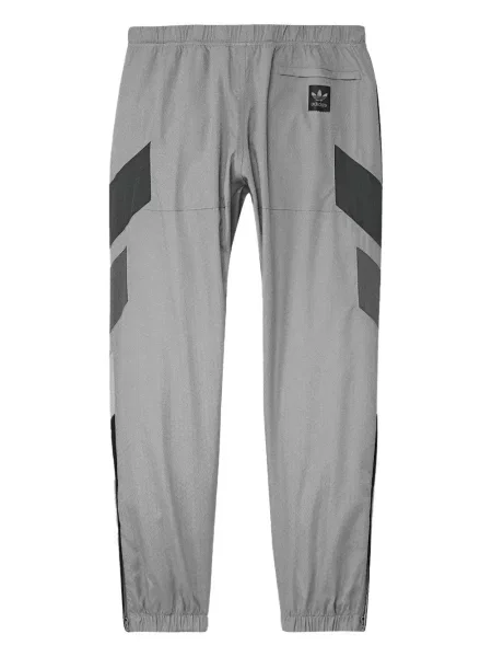 Pruhované krajkové pruhované tričko Adidas s vázáním šedé