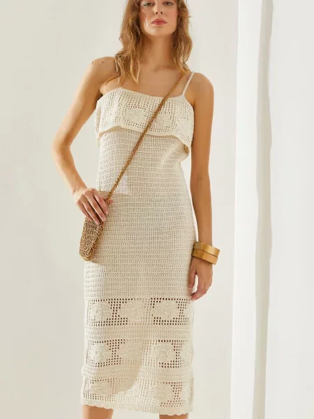 Rochie Bianco Lucci maro