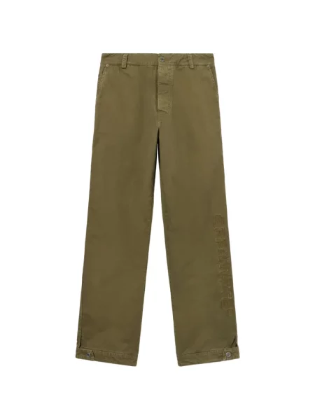 Pantaloni Off-white cu autograf alb