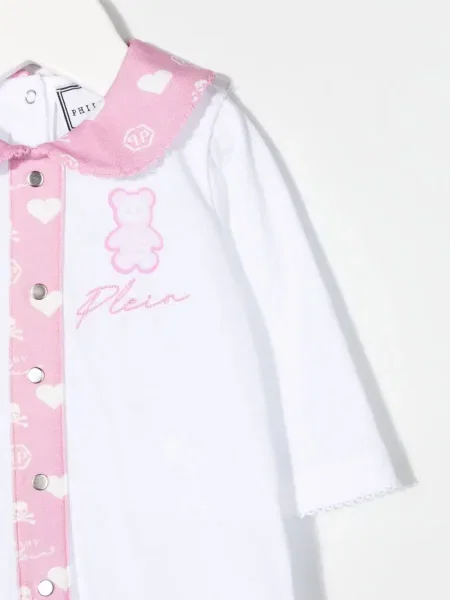 Dětské pyžamo Philipp Plein bílé
