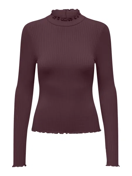 JDY Tričko JDYFRANSISKA červeň burgundská