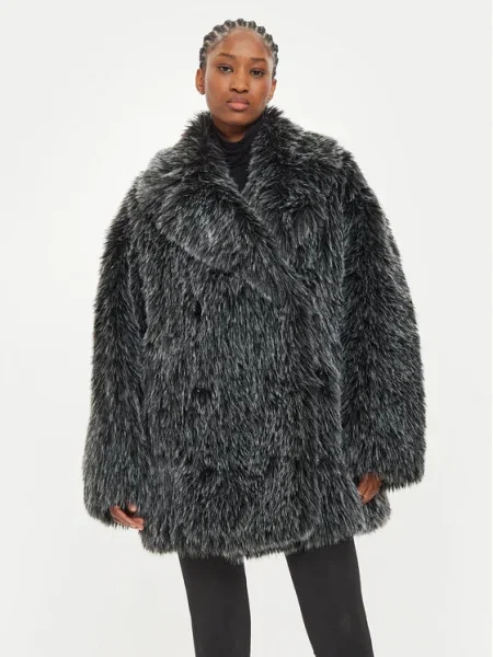 Palton de blană Michael Michael Kors alb