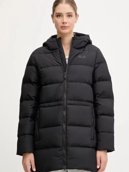 Jack Wolfskin geacă de puf FROZEN PALACE de iarnă negru
