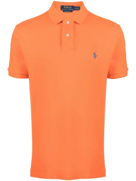 Tricou polo Polo Ralph Lauren cu broderie albastru