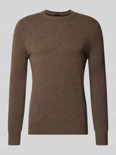 Sweter z dzianiny z mieszanka wełny i kaszmiru o kroju regular fit Christian Berg Men