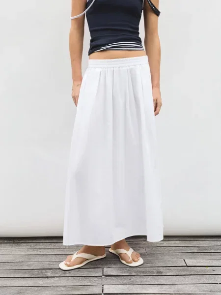 Pull&Bear Sukňa biela