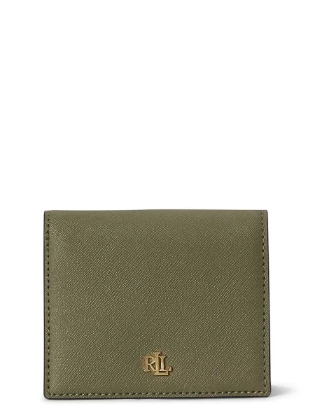 Lauren Ralph Lauren portofel pentru femei. din piele verde